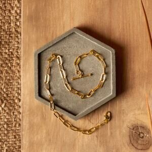 Loren Stewart Gold Plated Double Wrap Toggle Bracelet NWT $200 MSRP